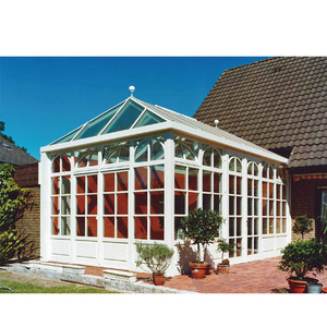 Sunroom Aluminum Garden Conservatory Tempered Glass Sunroom Villa Outdoor Veranda All Season Modern 3 Years Triangle Foretech