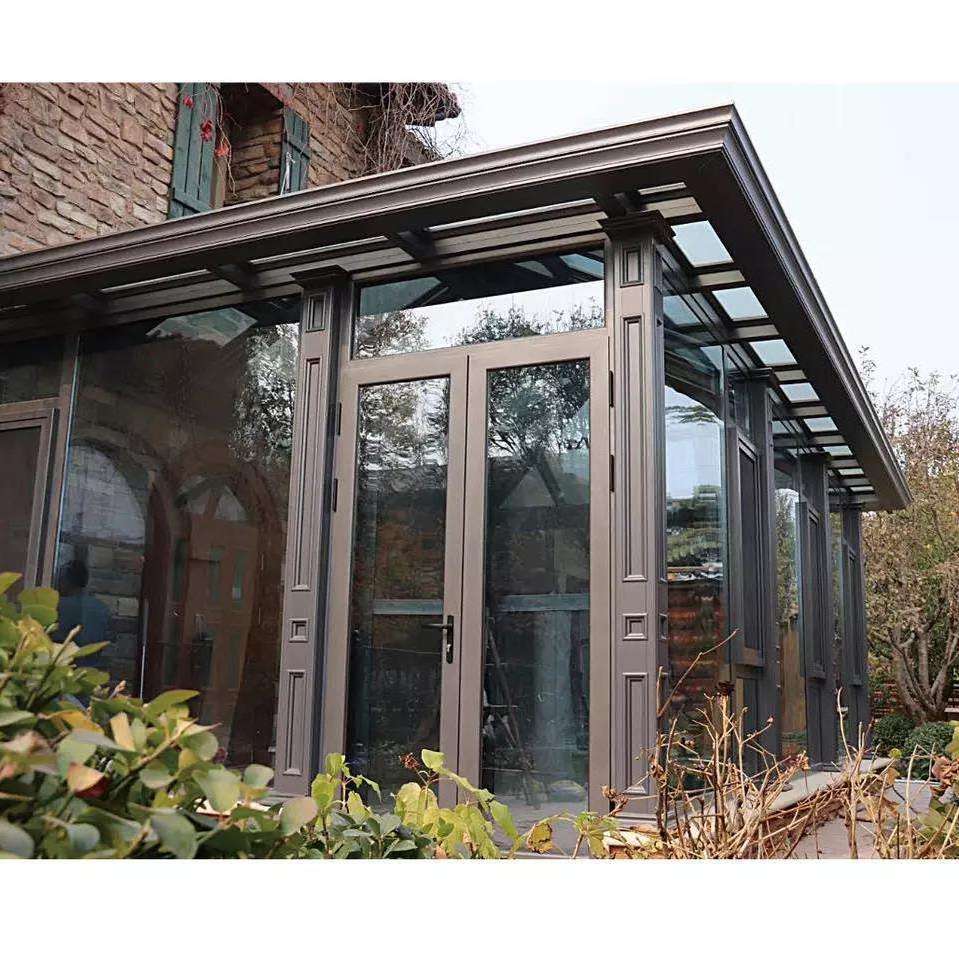 Modern Design Waterproof Sunroom Pergola Aluminium Outdoor Glass Sun House Glass Garden Sunroom House