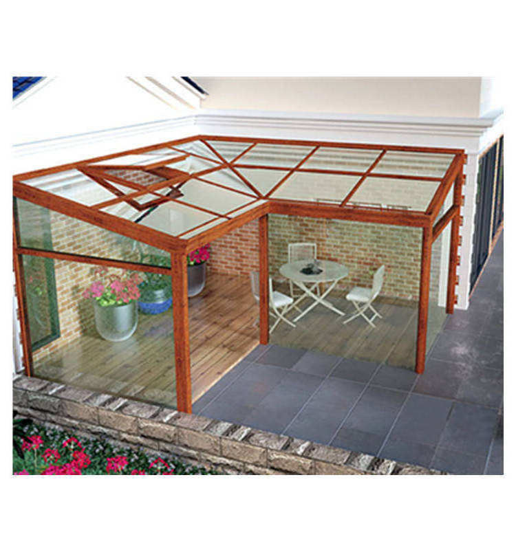 Modern Water Proof Aluminum Frame Glass Villa Veranda Sunroom Winter Gardens And Glass Houses