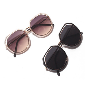 Fashion brand retro plastic colored sunglasses