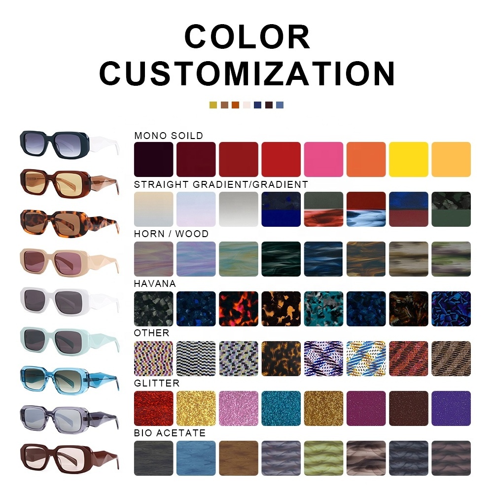 2024 Fashion Gafas De Sol Women Wholesale Custom Sunglasses Logo Acetate Polarized Luxury Brand Shades Designer Sunglasses Men