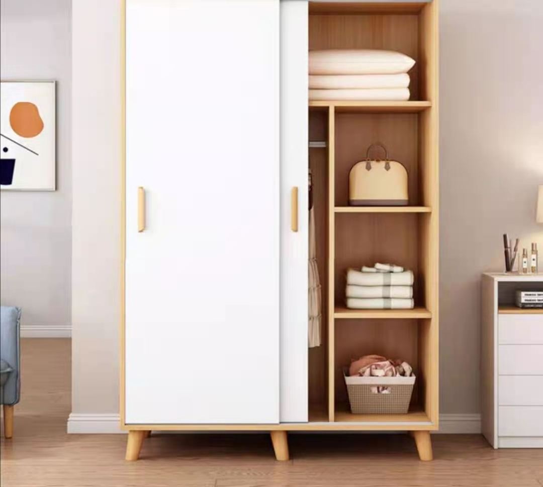 Stable and Durable Wardrobe Bedroom Storage Cabinet for Hanging Clothes for Space Saving Storage Organizer Cube