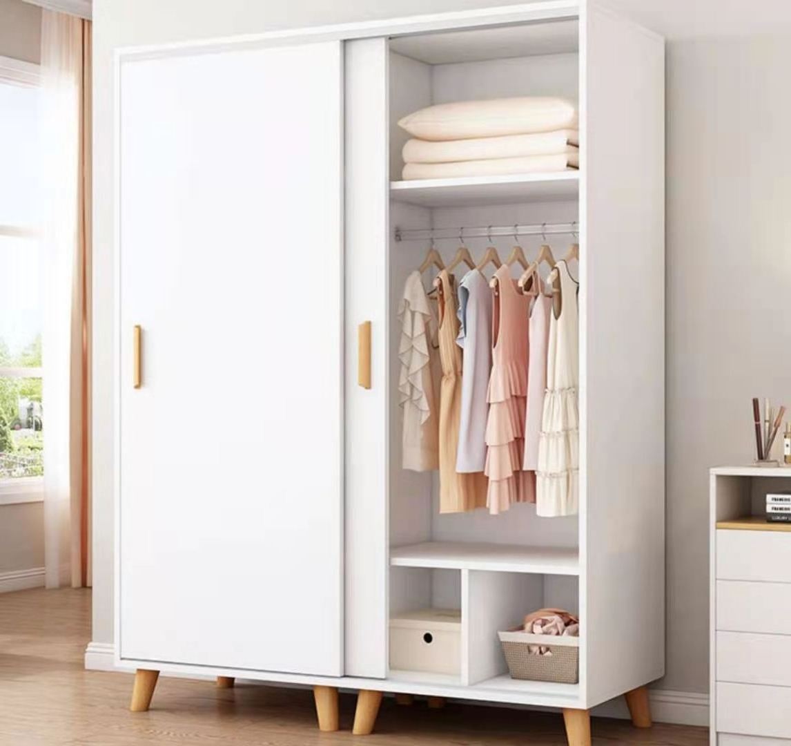 Stable and Durable Wardrobe Bedroom Storage Cabinet for Hanging Clothes for Space Saving Storage Organizer Cube