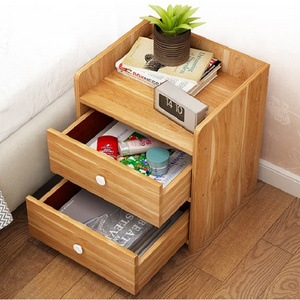 YQ FOREVER Modern and simple bedside cabinet with lock, bedside storage cabinet