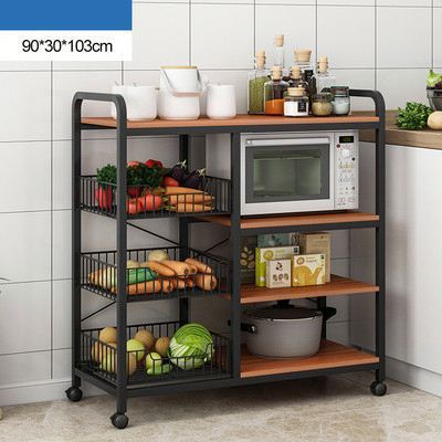 Wooden Storage Holders 4 Tier Metal Iron And Wooden Display Storage Holder Book Rack Shelf For Living Room Kitchen Wholesale Hom