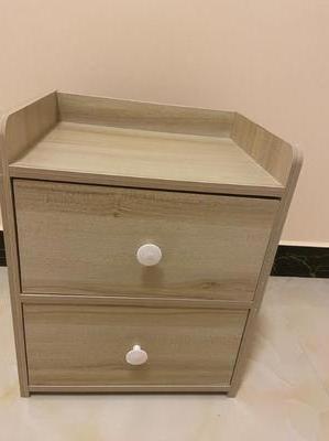 YQ FOREVER Modern and simple bedside cabinet with lock, bedside storage cabinet