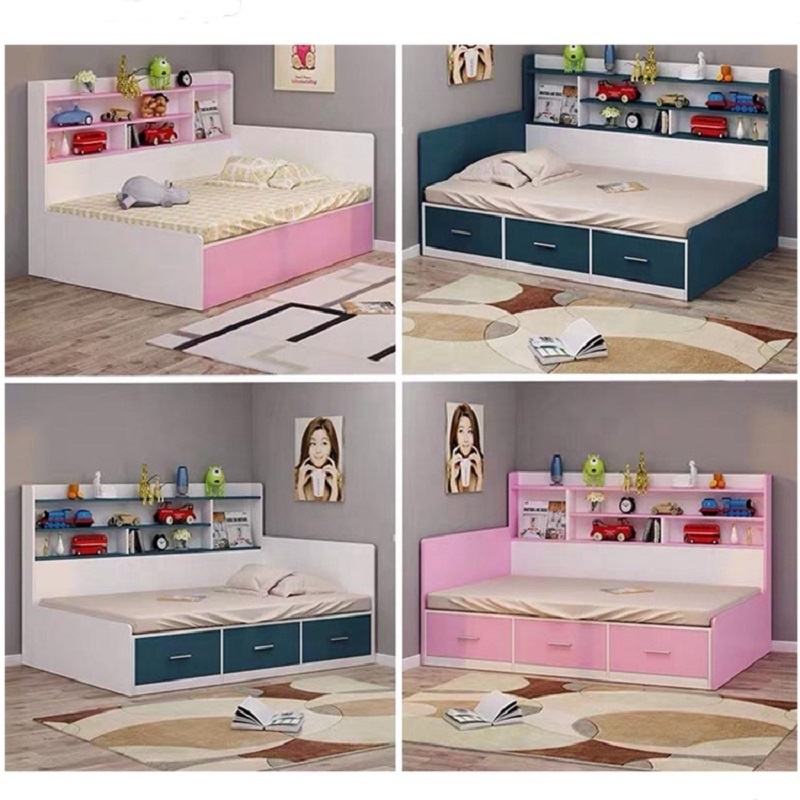 New Designed Kids Bed For Girl Solid wood beds for Children single bed Furniture Bedroom Set Modern