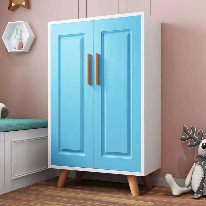 2021 Latest Colorful Wardrobes ,Wooden Wardrobe,Modern Simple Bedroom Storage Cabinet For Children