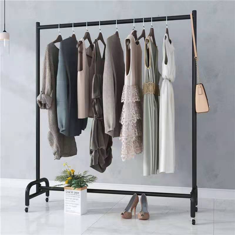 Industrial Pipe Clothing Rack on Wheels,Vintage Rolling Rack for Hanging Clothes,Display Clothing Drying Racks with Shelves