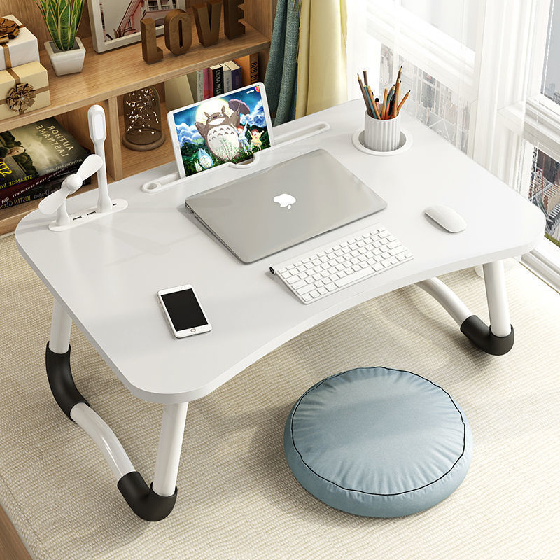 Adjustable Breakfast Tray Portable Lap Desk with Foldable Leg Notebook Computer Stand Laptop Bed Table