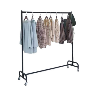 Industrial Pipe Clothing Rack on Wheels,Vintage Rolling Rack for Hanging Clothes,Display Clothing Drying Racks with Shelves