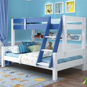 Kindergarten Furniture Children Wooden Double Bed Designs Children Log Wood Bunk Bed