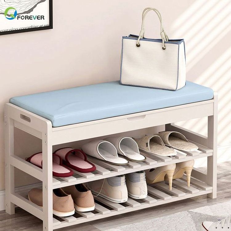 Wooden Shoe Cabinet Storage With Seat Shoe Rack Cheap Price