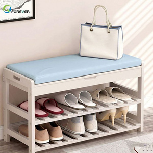 Wooden Shoe Cabinet Storage With Seat Shoe Rack Cheap Price