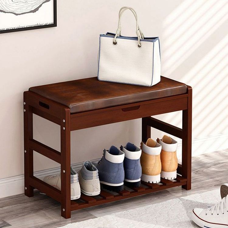 Wooden Shoe Cabinet Storage With Seat Shoe Rack Cheap Price