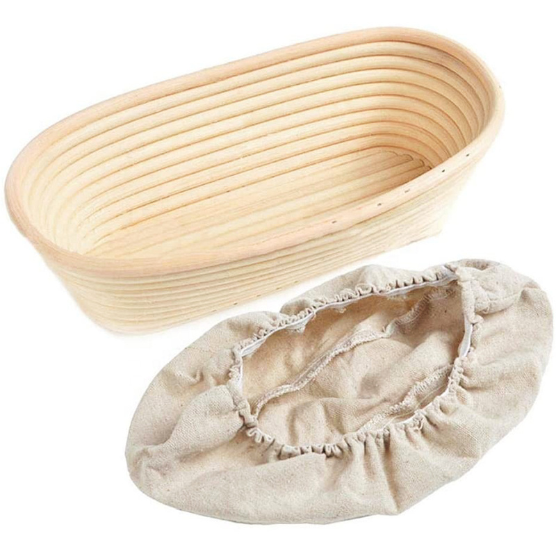 Hot sale natural rattan bread proofing basket home use banetton bread proofing basket