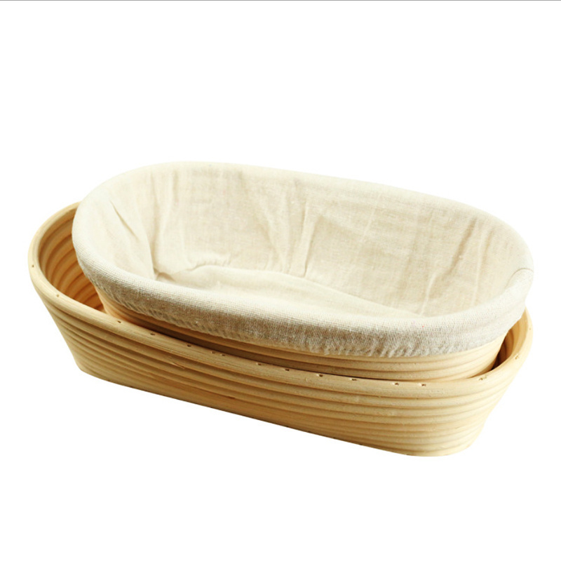 Hot sale natural rattan bread proofing basket home use banetton bread proofing basket