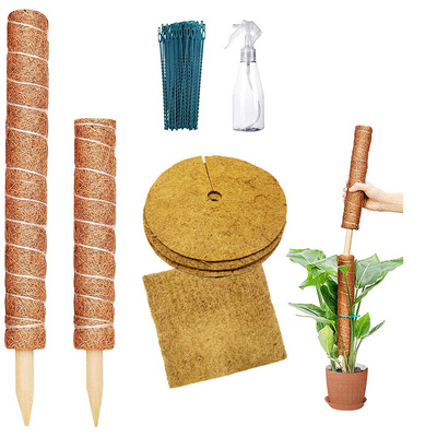 Plant support totem pole coconut sticks coco coir poles support plants to grow upwards use moss poles sticks mats