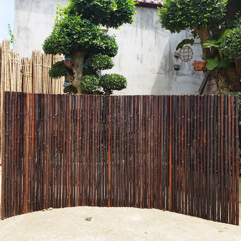 Sunbelt Natural Eco-Friendly Black Bamboo Fence Rolls 4Ft 6Ft 8Ft for Garden Privacy