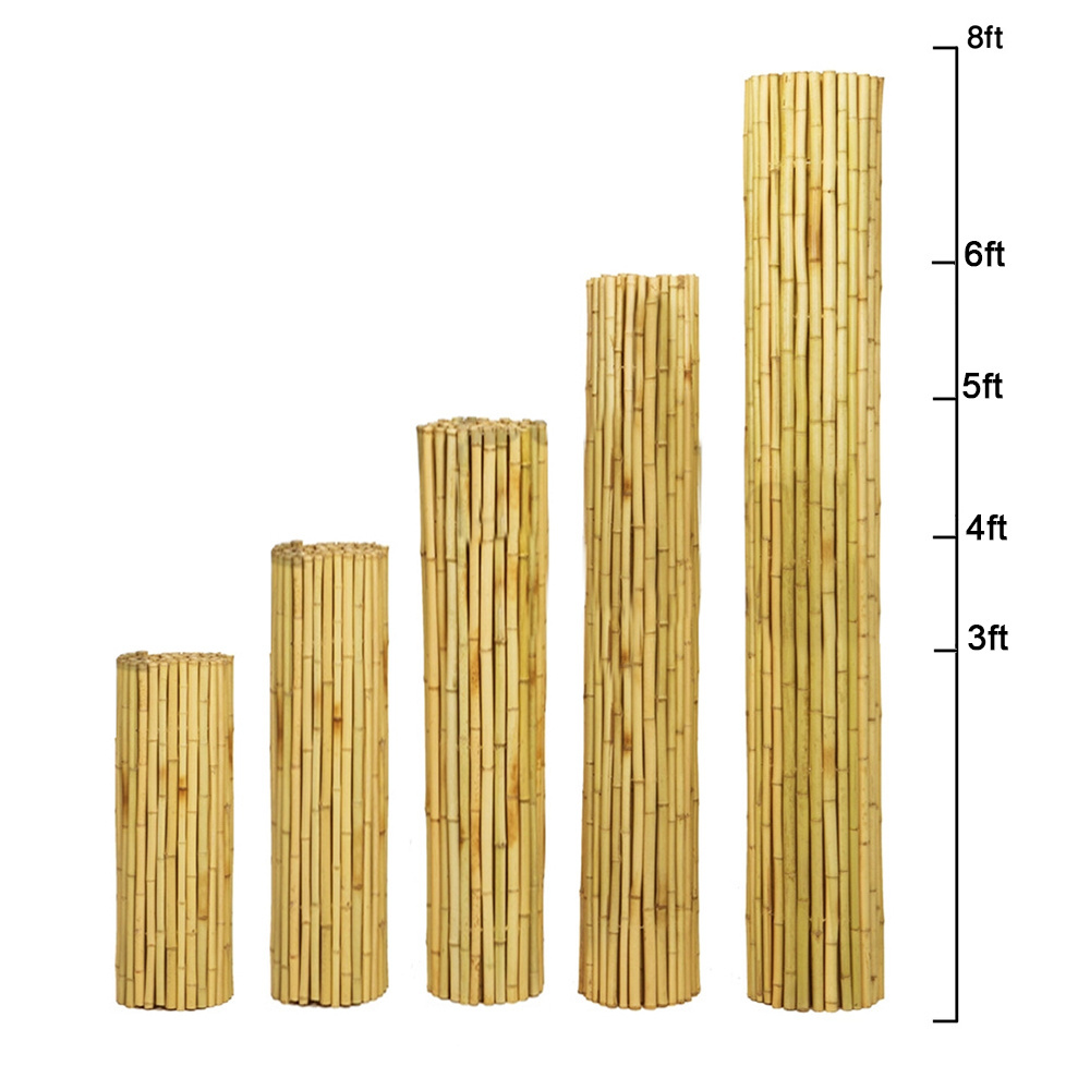 Nature Garden Bamboo Stick for Fence Rolled Bamboo Wood Reed Fence Panels for Sale Bamboo Fence Rolls