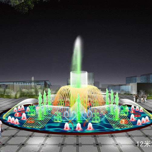 2d digital swing PLC programmed music fountain outdoor lake decorative digital swing music water fountains