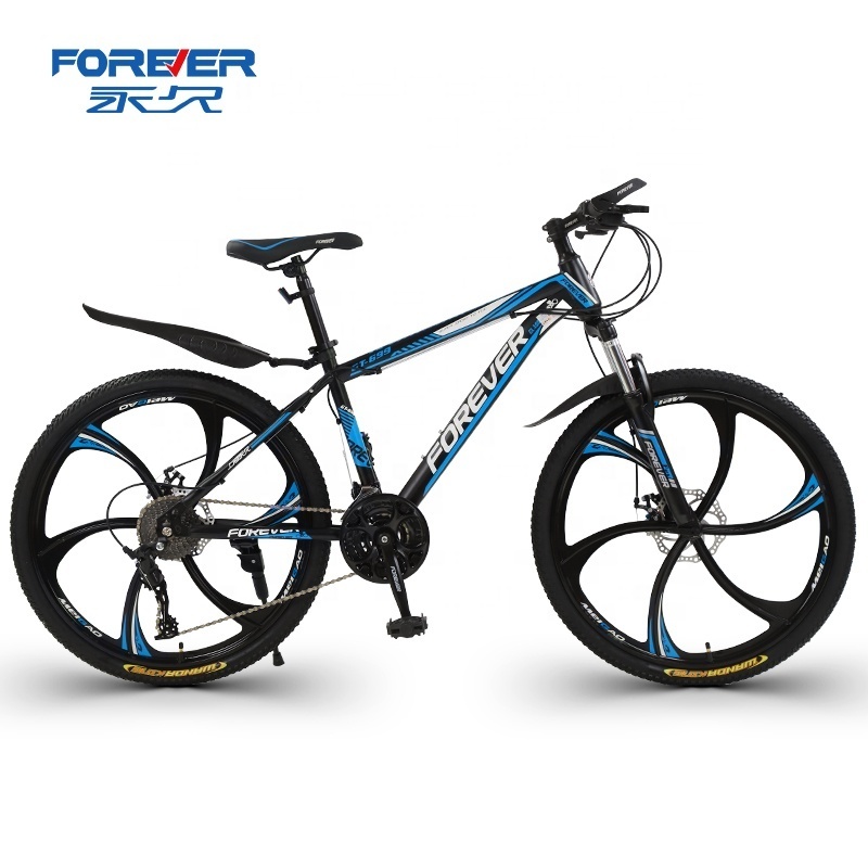 Forever Brand High Quality Bicycles 26 Inch 27 Speed Magnesium Alloy Wheels  Carbon Steel Frame Mountain Bike For Adult