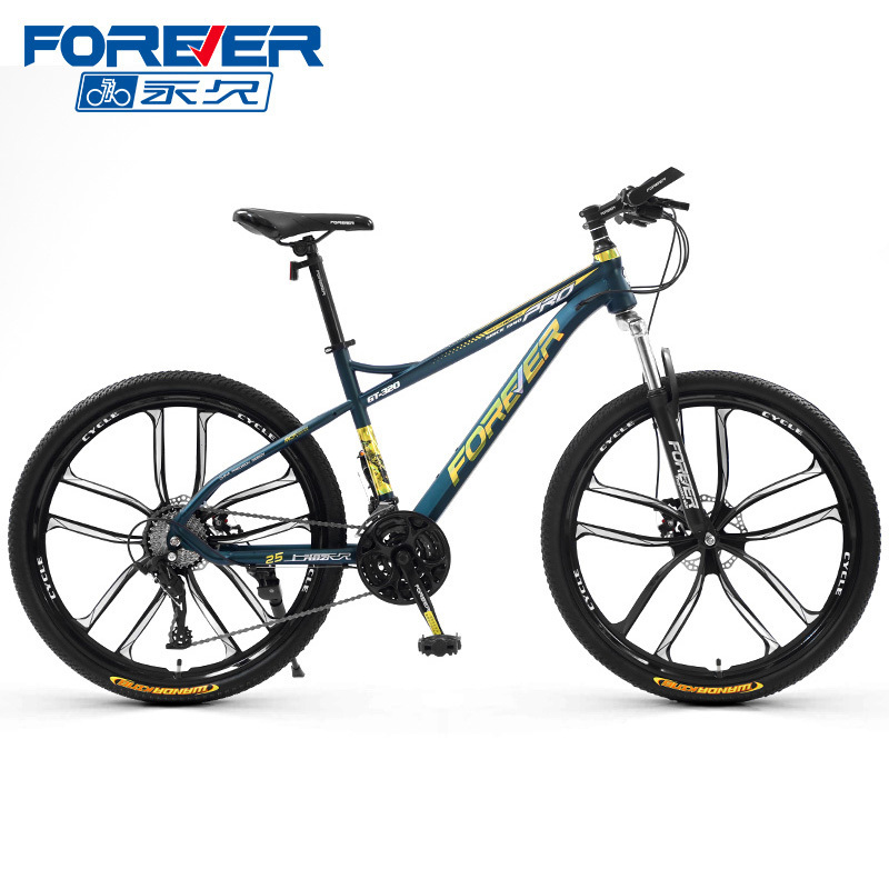 FOREVER New Cheap 24/26/27.5 Inch High Carbon Steel MTHB Bicicleta Mountain Bike For Men Bicycle Cycle