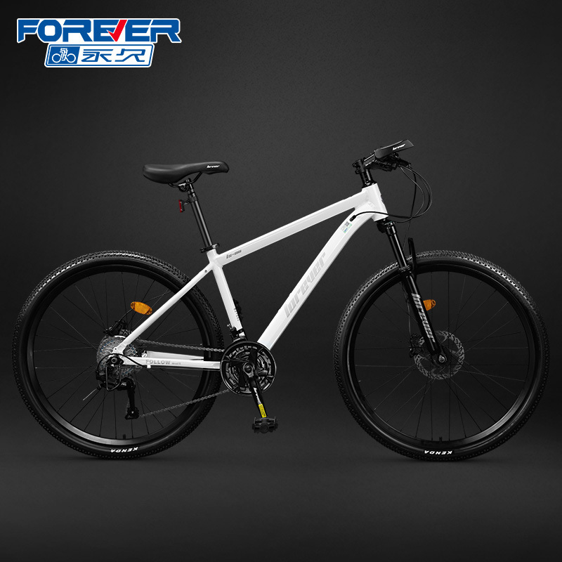 FOREVER New Aluminum Alloy Hydraulic Disc Brake Bike 24/26/27.5 Inch 24/27/30 Speed MTB Mountain Bike