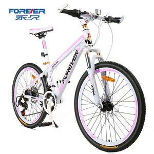 FOREVER MTB Pink Girl 24/26 Inch Bicycle 27 Speed Bicycle Mountain