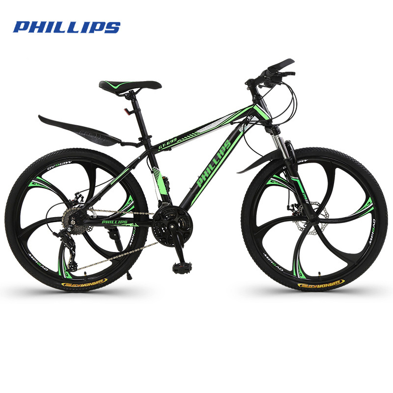 PHILLIPS  Wholesale Price 24/26 Inch 21 Speed Bicycle High-Carbon Steel Frame MTB Cycle Mountain Bike Bicycle