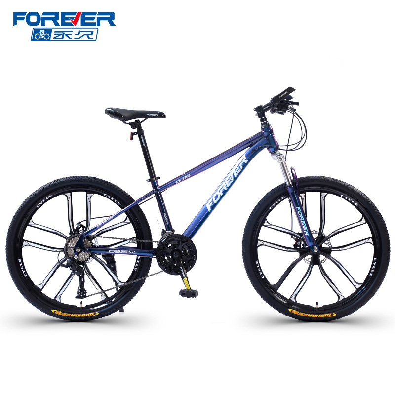 FOREVER Direct Sale 24/26/27.5 Inch High Carbon Steel Mtb Bicicleta Mountain Bike For Men Bicycle Cycle