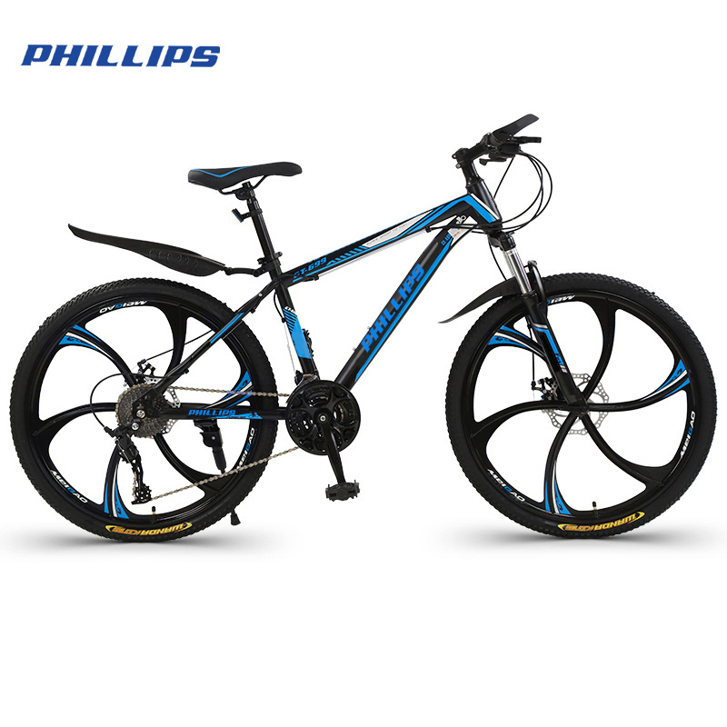 PHILLIPS  Wholesale Price 24/26 Inch 21 Speed Bicycle High-Carbon Steel Frame MTB Cycle Mountain Bike Bicycle