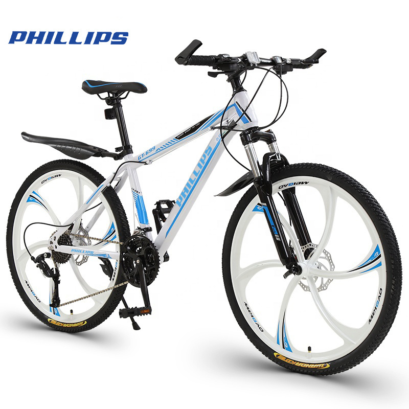 PHILLIPS  Wholesale Price 24/26 Inch 21 Speed Bicycle High-Carbon Steel Frame MTB Cycle Mountain Bike Bicycle