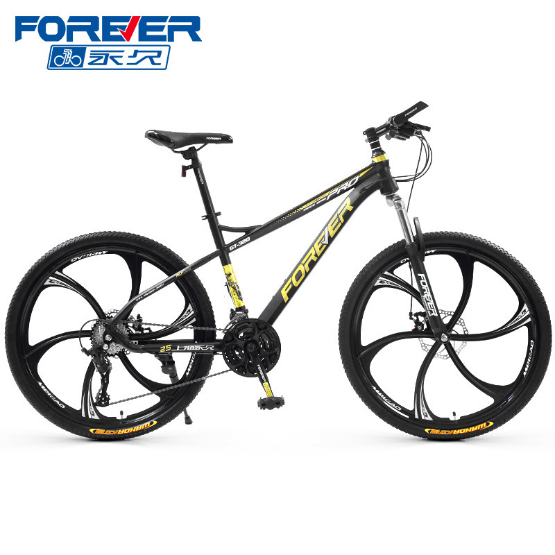 FOREVER New Cheap 24/26/27.5 Inch High Carbon Steel MTHB Bicicleta Mountain Bike For Men Bicycle Cycle