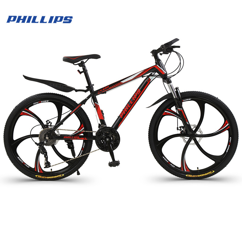 PHILLIPS  Wholesale Price 24/26 Inch 21 Speed Bicycle High-Carbon Steel Frame MTB Cycle Mountain Bike Bicycle