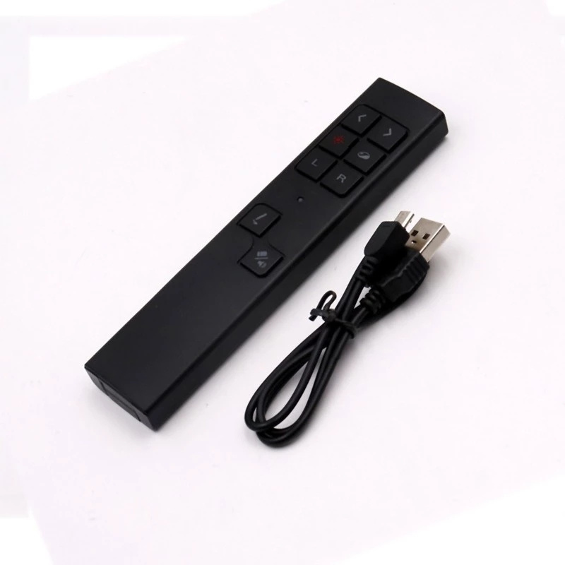 Wireless Presenter PPT Flip Pen Air Mouse Present Remote Controller Rechargeable30m Slide Advancer Laser Pointer