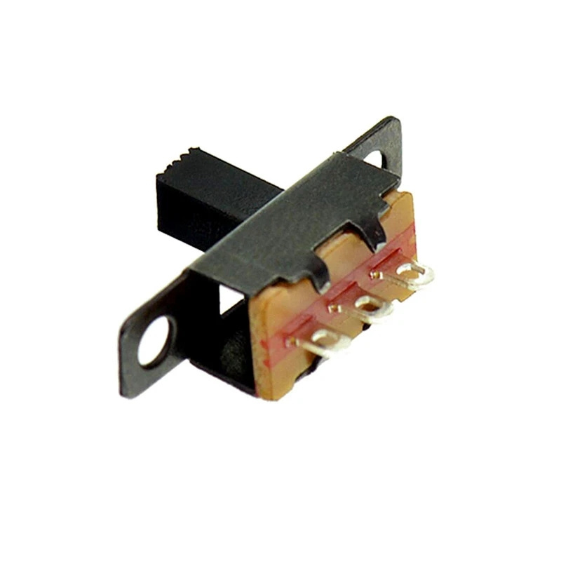 3 Pin 2 Position Black Mini Size SPDT Micro Slide Switch SS12F15VG6 Handle Length 6MM