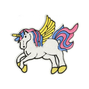 Custom Embroidery Patch Unicorn Sequin Patch