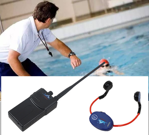 Bone conduction synchronized swimming headset with swimming coach walkie talkie as Swimming Competition Tools