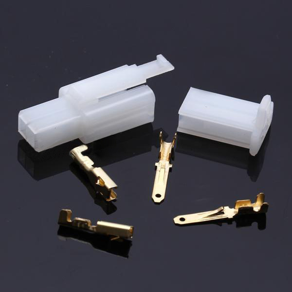 Set Motorcycle Car ATV Scooter Boat Male Female 2 Way Connector 2.8mm Terminal