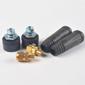 Europe Welding Machine Quick Fitting Female Male Cable Connector Socket Plug Adaptor DKJ 10-25 35-50 50-70 Cable Connector