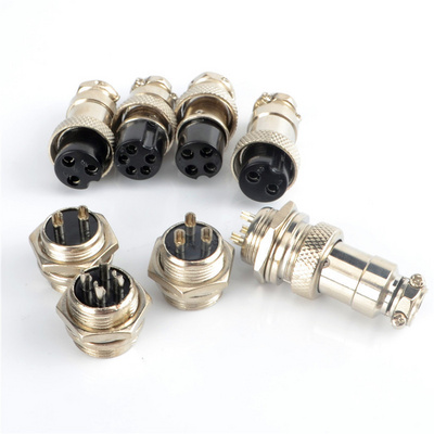 GX16 2/3/4/5/6 Pin Male & Female 16mm Wire Panel Circular Connector Aviation Connector Socket Plug