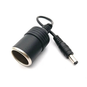 DC 5.5x2.1mm Male Female to Car Cigarette Lighter Plug Cable Socket Power Supply Charger Adapter Wire Car Accessories 30cm