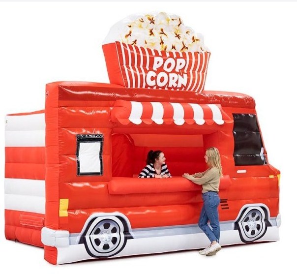 Popular inflatable food truck popcorn tent