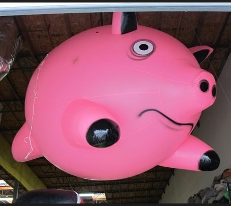 Hot selling inflatable advertising pig model