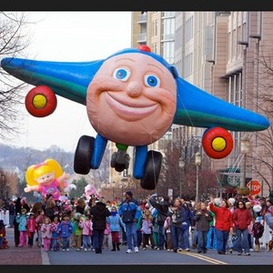 Inflatable funny parade jet plane