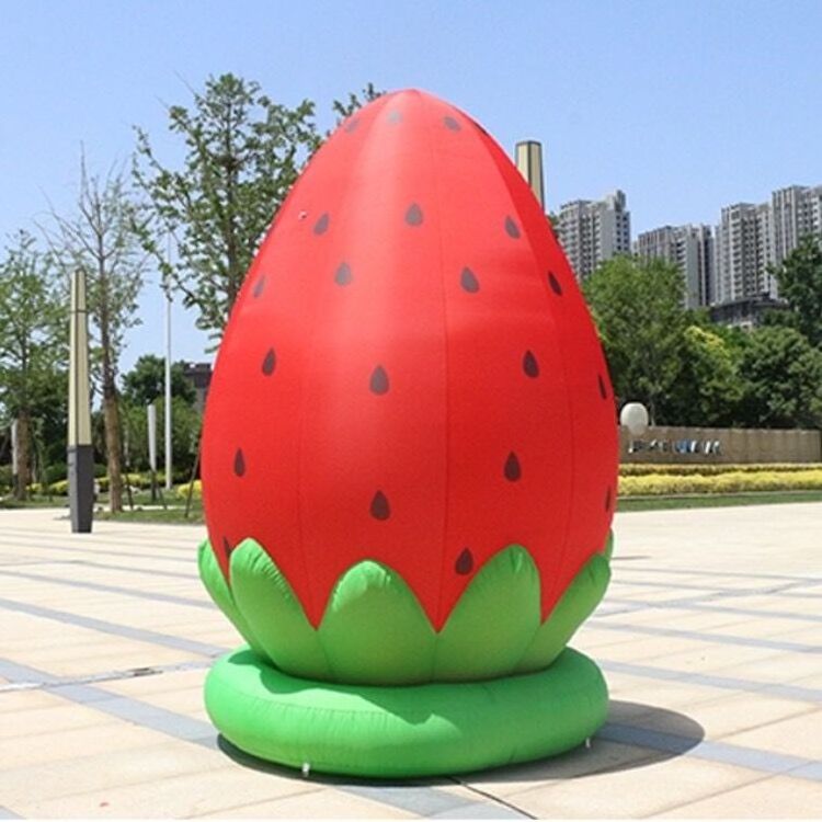 Advertising Fruit Customized Inflatable Promotion Strawberry Model For Sale