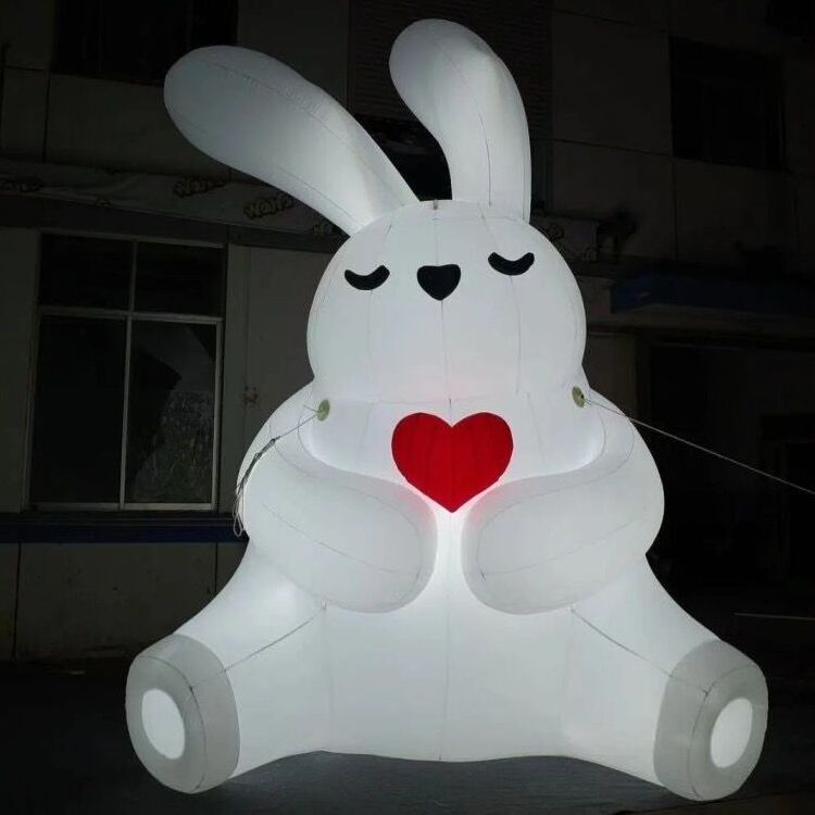 Inflatable Rabbit with Led Light Giant Inflatable Rabbit Model