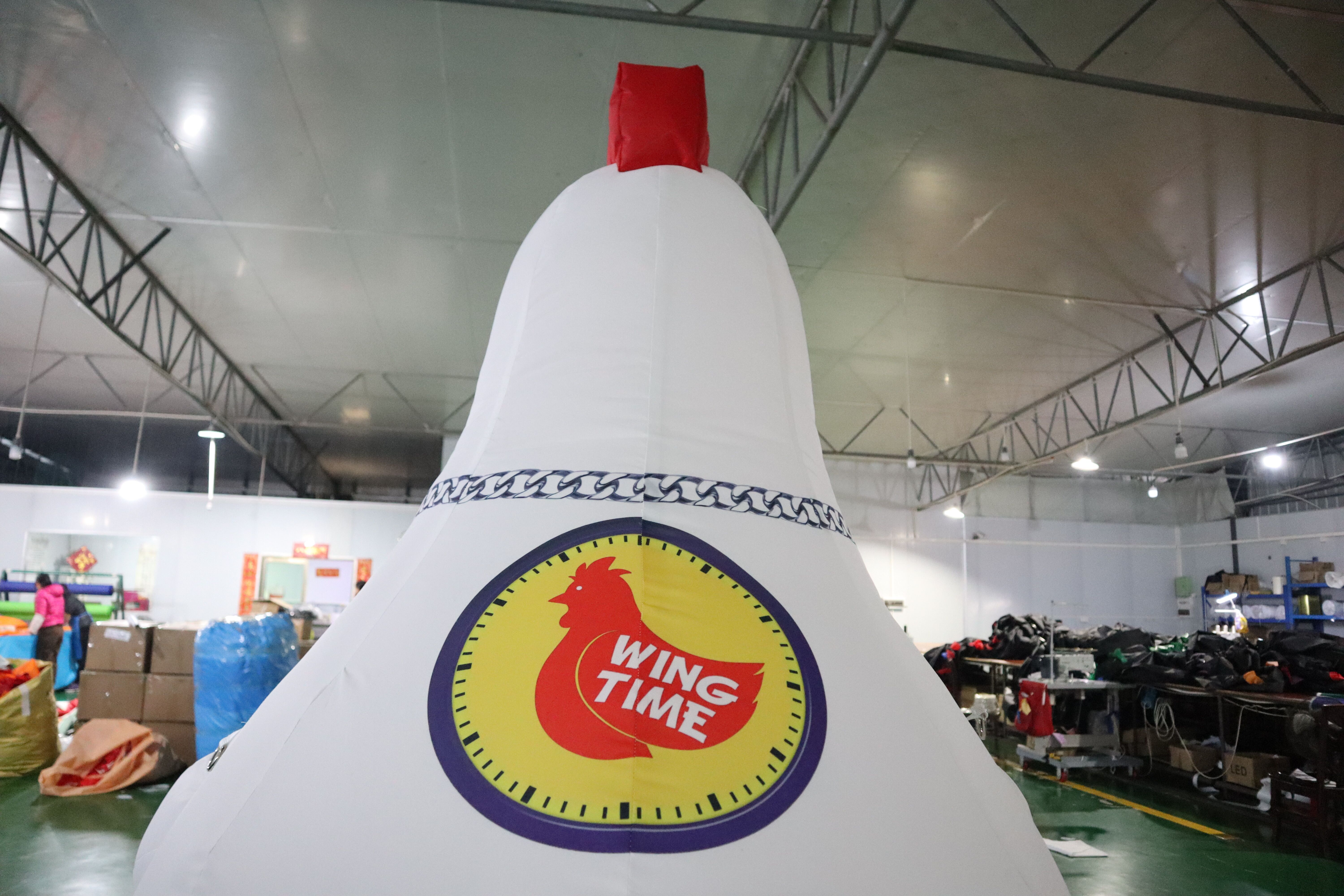 Newest Inflatable exhibition balloon giant model white inflatable chicken