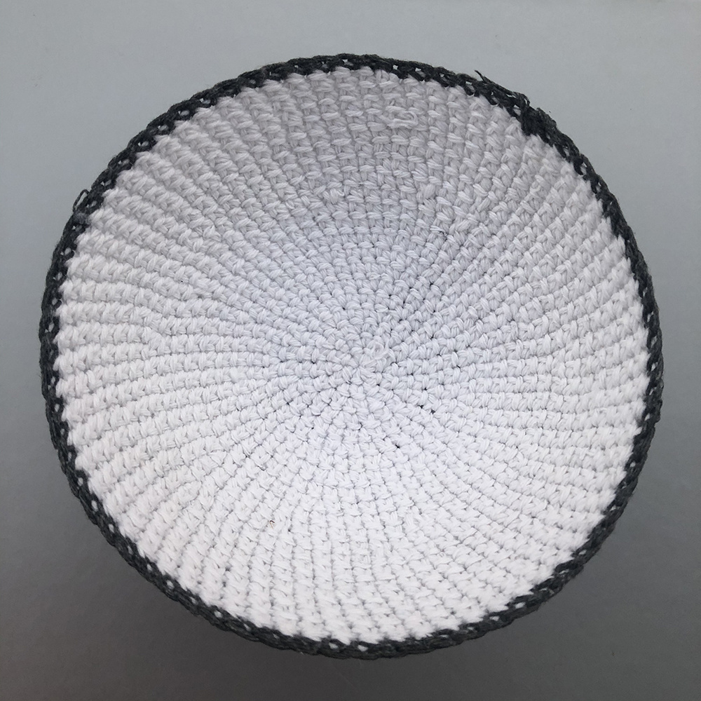 Wholesale Custom High Quality Handmade Knitted Kippah Jewish Yarmulke Kippah Kippot Embroidery Your Custom Logo